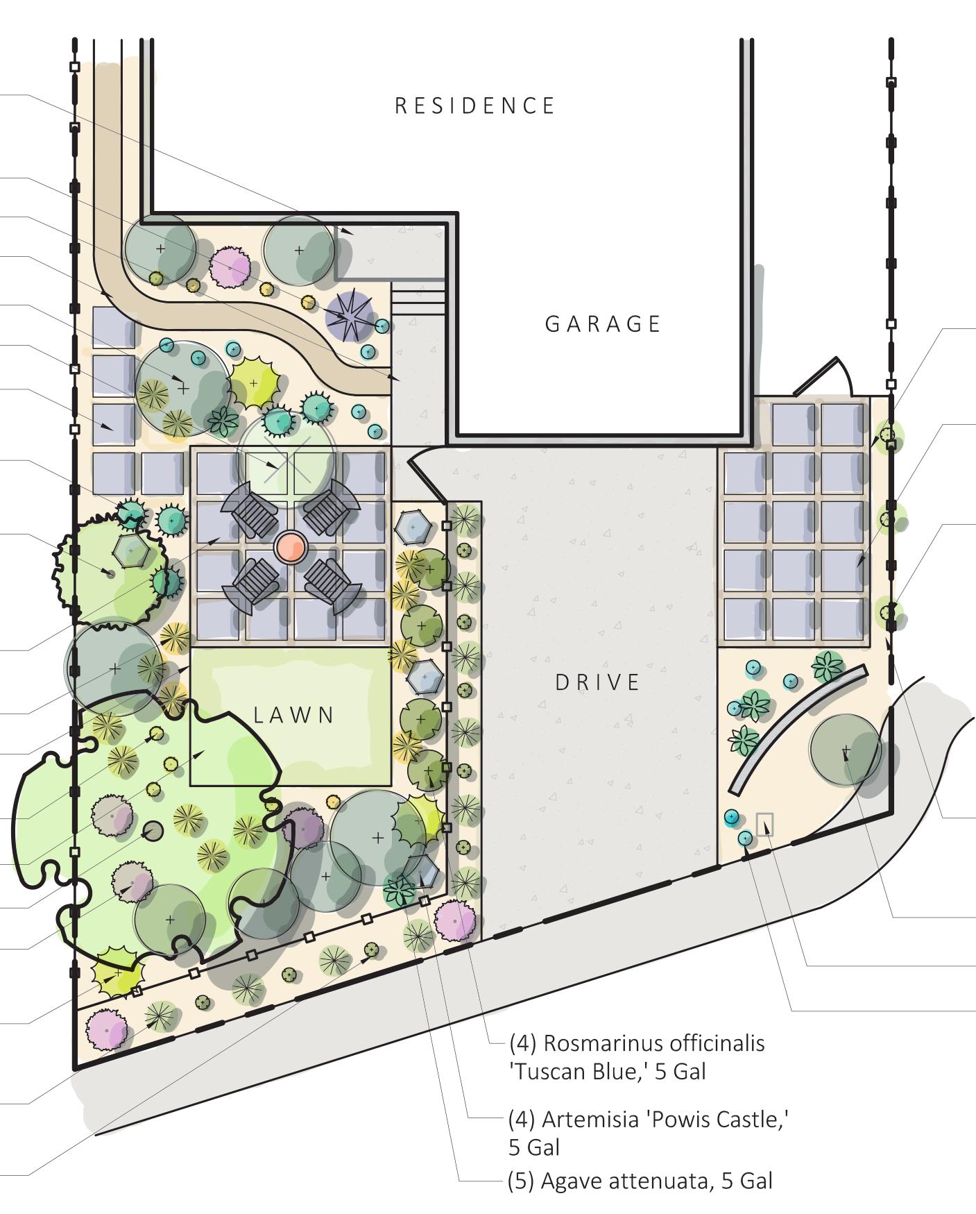 online landscape design - frontyard design